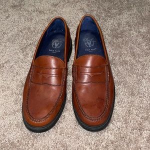 Size 11 Cole Haan Pinch Maine Classic Loafers - brown leather